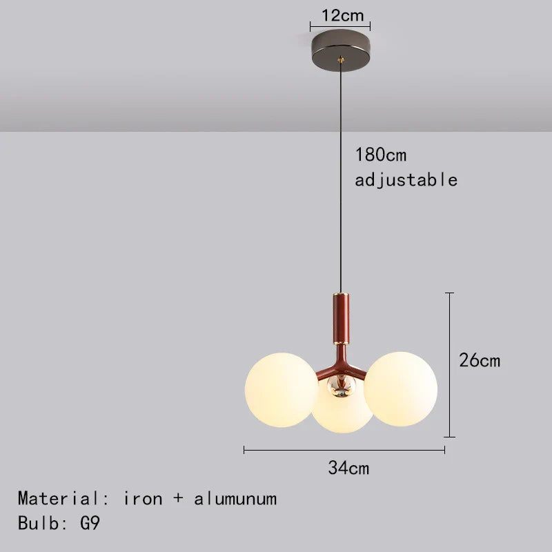 Suspension Nordik Verre et Métal