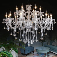 Lustre en cristal européen avec bougie maison