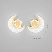 Applique murale LED Nordique Étoile Lune - Décoration Intérieure Scintillante