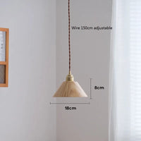 Suspension LED en bois au design nordique loft et moderne