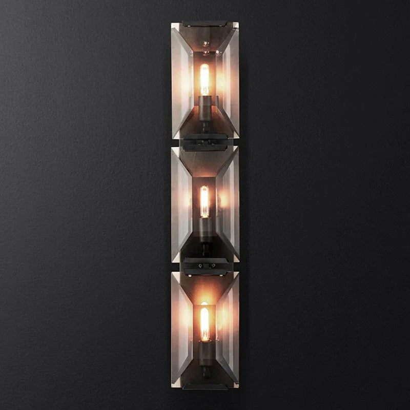 Applique murale LED en cristal pour chambre et salon - Éclairage élégant et moderne