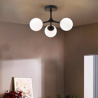 Lustre nordique en verre boule décorative - Suspension luminaire