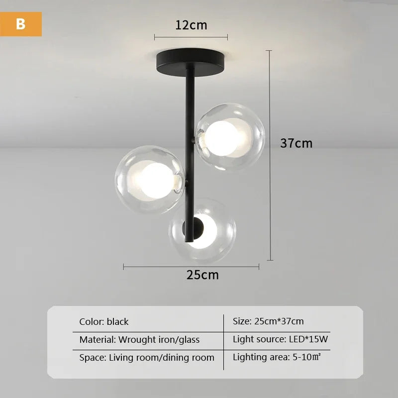 Lustre en verre pour éclairage de maison et de bar