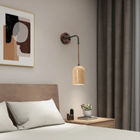 Applique Murale LED en Pierre Naturelle pour Hôtel - Interrupteur inclus