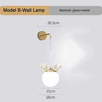 Applique murale suspendue Couronne de cristal