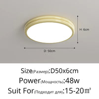 Plafonnier rond minimaliste LED pour éclairage intérieur