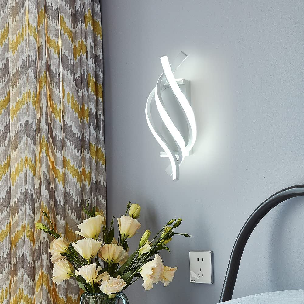 Applique murale LED en spirale d'aluminium - Style Psalm