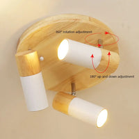 Plafonnier LED Bois Nordique