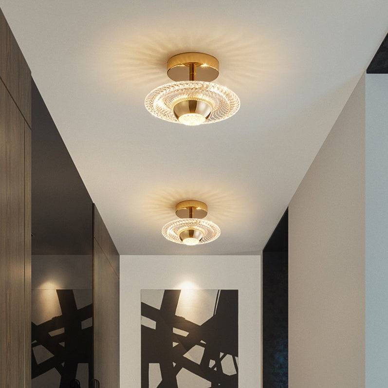 Plafonnier LED de luxe en verre Armaton