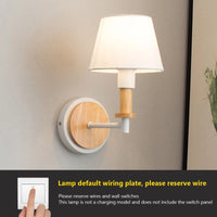 Applique Murale LED Nordique en Bois Massif