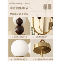 Lustre médiéval français rétro lampe suspendue Luminária - Édition Spéciale
