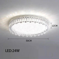 Lustre moderne en cristal avec lampes LED pour une décoration sophistiquée