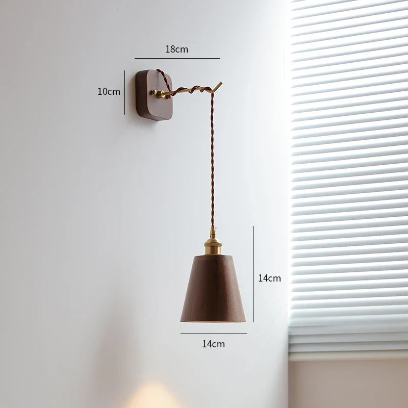Applique murale noyer pour un intérieur moderne