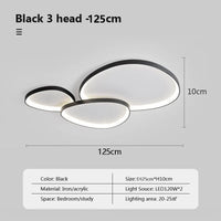Plafonnier LED nordique au design épuré