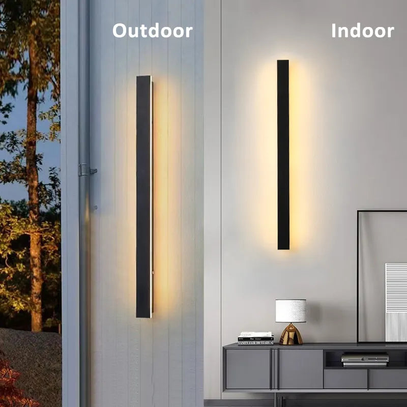 Applique murale LED extérieure étanche longue bande - Style moderne