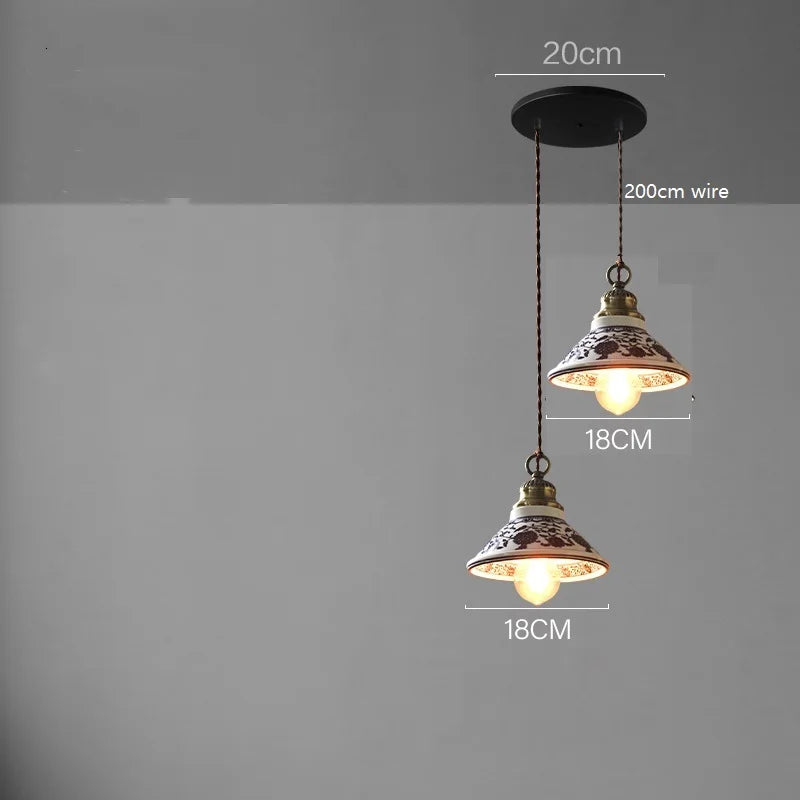 Suspension LED en céramique contemporaine minimaliste