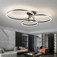 Plafonnier LED intelligent nordique pour une décoration de maison moderne.