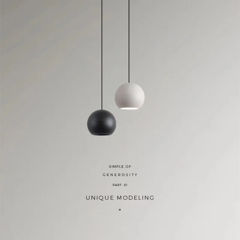 Suspension Boule Moderne Nordique pour Café-Bar