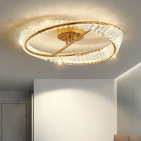 Plafonnier LED de Luxe en Cristal Nordique Décoratif d'Intérieur - Élégance Scandinave