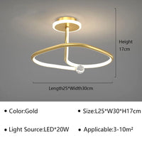 Plafonnier Rond Cristal LED
