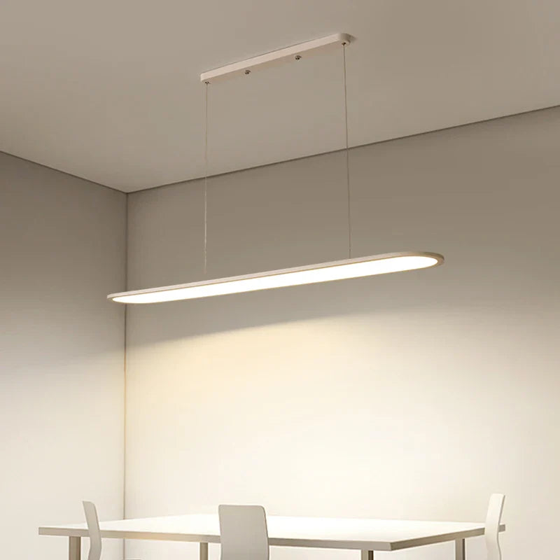 Lustre Moderne Nordique Rectangulaire LED pour Bar