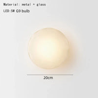 Applique Murale Nordique en Verre Transparent et Métal Doré pour Divers Espaces - Collection Scandinave