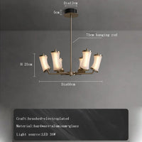 Lustre LED en verre design moderne de luxe 2024 - Édition Prestige