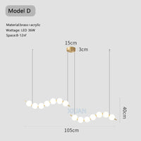 Lustre LED Design Arrondi
