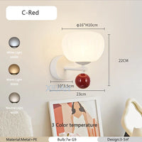 Applique Murale Nordique LED en Forme de Champignon pour Une Ambiance Créative