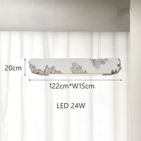 Lustre moderne rectangulaire - Couleur Hazel