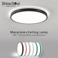Plafonnier Macaron Nordique Moderne à LEDs pour Maison Cosy