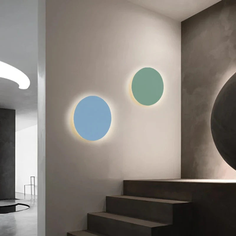 Applique murale LED minimaliste colorée pour maison et salon