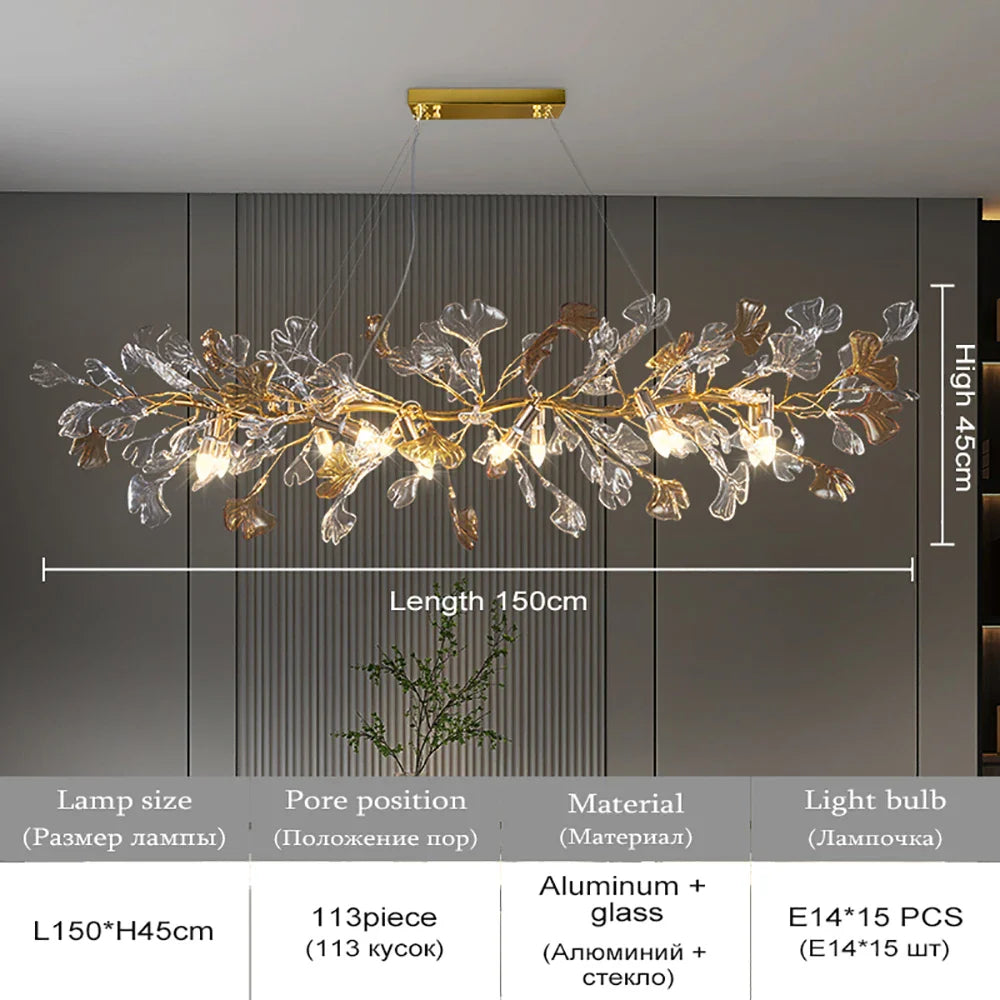 Lustre Nordique en Verre Émaillé : Suspension Luxueuse pour Hôtel, Salon et Chambre