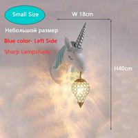 Applique murale Dessin animé Licorne LED - Chambre de Princesse