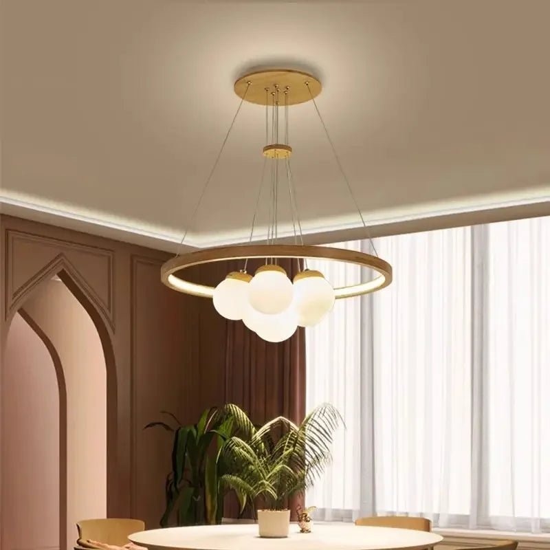 Plafonnier LED Sphère en Verre Design Moderne