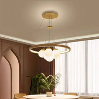 Plafonnier LED Sphère en Verre Design Moderne