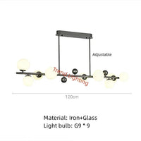 Lampe Suspendue Nordique en Métal et Verre avec Fil Réglable - Élégance Scandinave