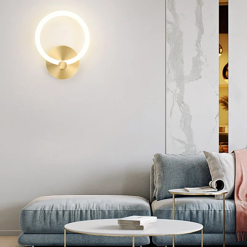 Applique Murale LED Nordique Moderne Rond