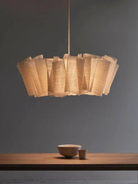 Lustre en tissu fait à la main pour éclairage intérieur - Collection Nordique Vintage