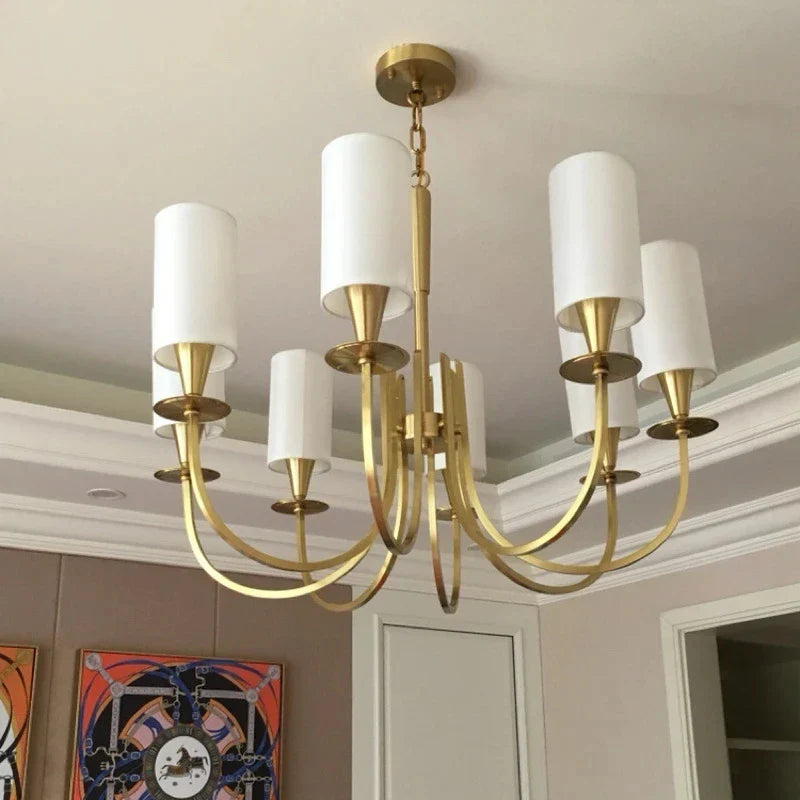 Lustre Rustique Nord-Américain en Cuivre