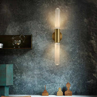 Applique murale nordique LED minimaliste en métal et verre - Élégance scandinave