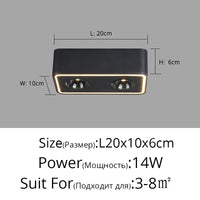 Spot carré LED anti-éblouissement en surface - Lumin'easy