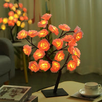 Lampe de table LED Nordique Cherry Blossom Crystal Veilleuse