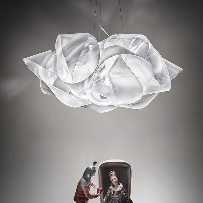 Suspension Fabula Blanche : Un Design Italien Épuré