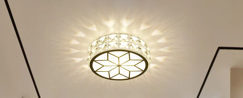 Plafonnier LED moderne en cristal pour un éclairage intérieur sophistiqué