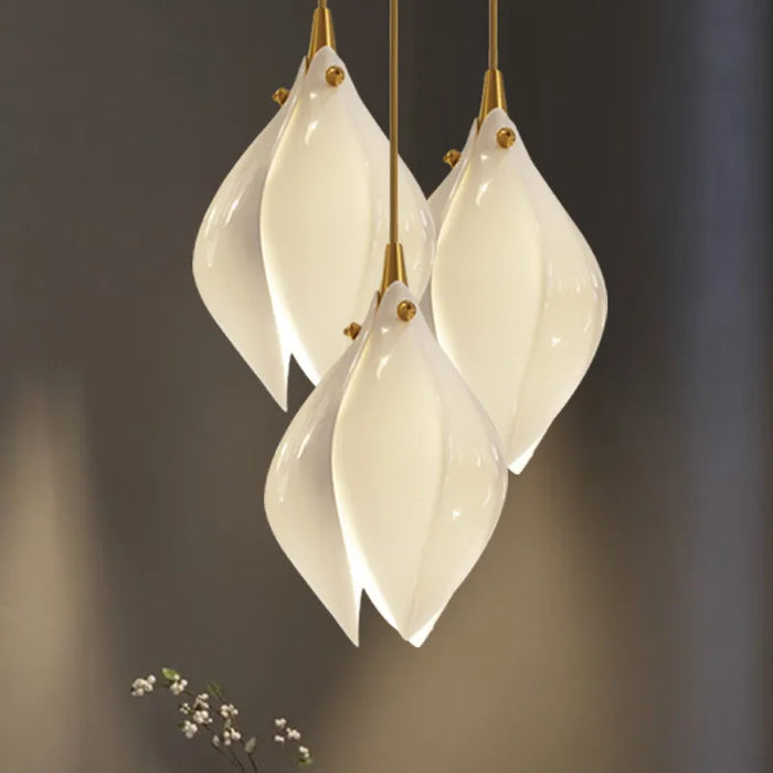 Fleur en verre - Suspension LED de qualité