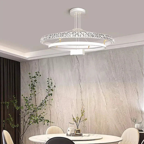 Lustre de Luxe Moderne à LED pour un Éclairage Intérieur Élégant