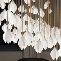 Fleur en verre - Suspension LED de qualité