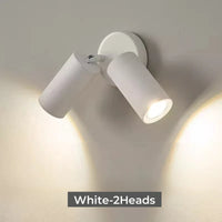 Applique Murale LED Nordique Double Tête Rotative pour Lecture et Étude - Lumières Brillantes