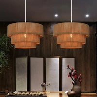 Applique murale en corde de chanvre pour une ambiance zen.